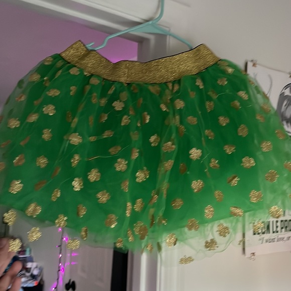 Light Up St. Patrick’s Day Tutu Skirt Size S/M - Picture 2 of 5